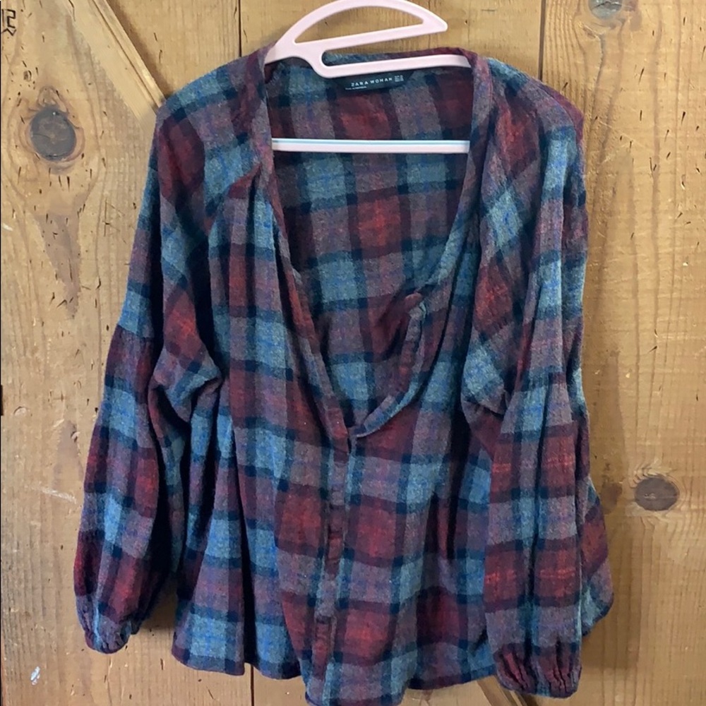 Zara plaid shirt